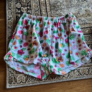 Fun pajamas with fruit prints all over